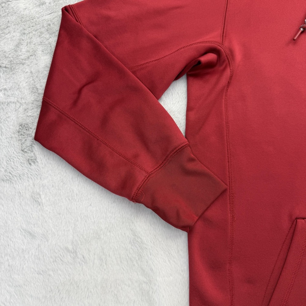 Nike Hoodie Mens M Red Full Zip Hooded Lined Pockets Therma-Fit Stanford College - Picture 4 of 12